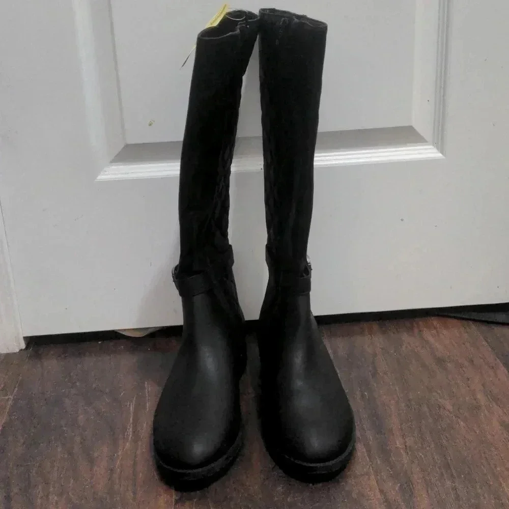 Time and Tru Women's Quilted Riding Boot